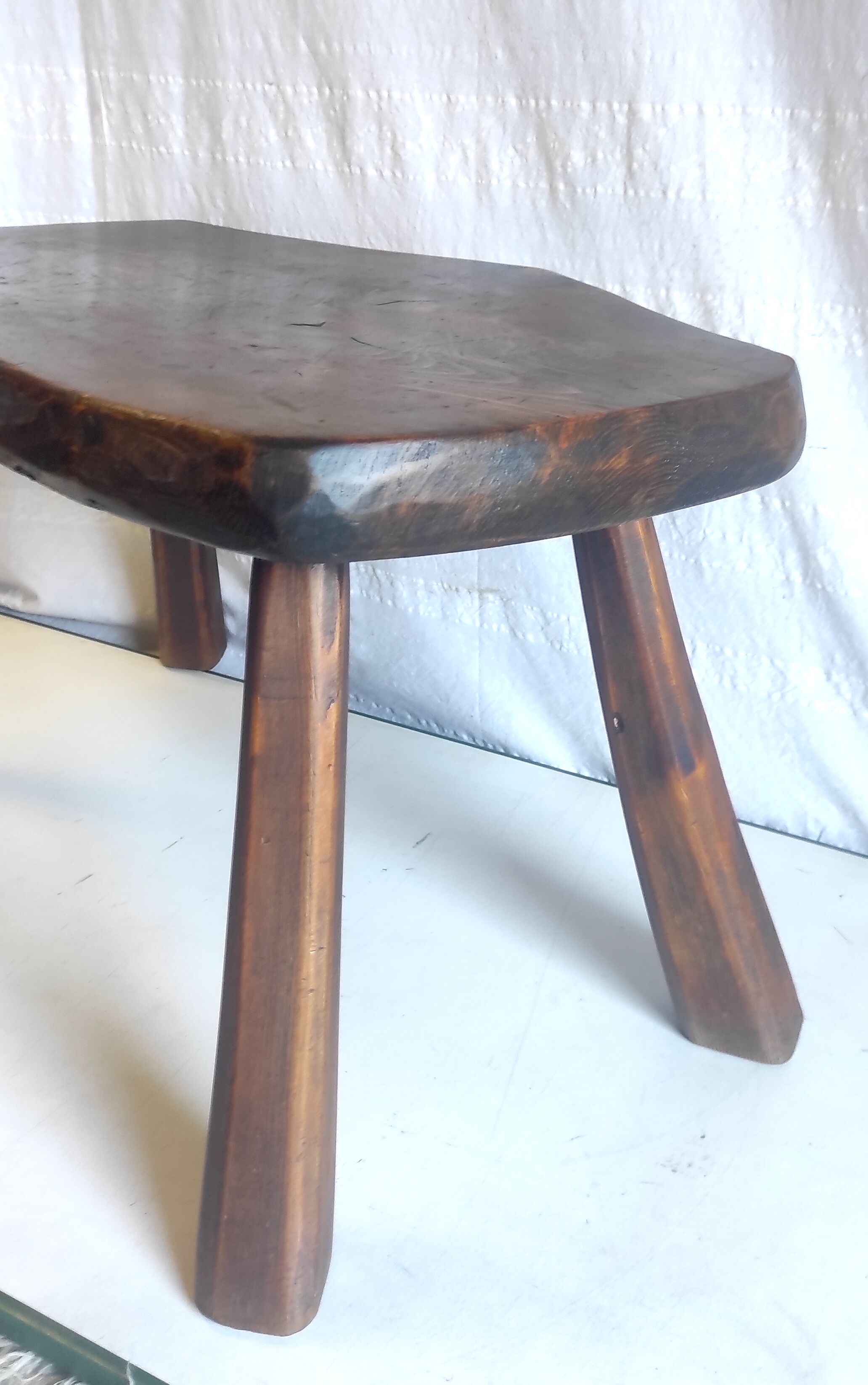 Brutalist solid wood coffee table – 50s/60s