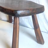 Brutalist solid wood coffee table – 50s/60s