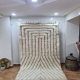 Handmade wool Berber rug 250x150 cm