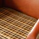 DDR Retro Swivel Armchair (1970s) – Brown Faux Leather & Checkered Seat
