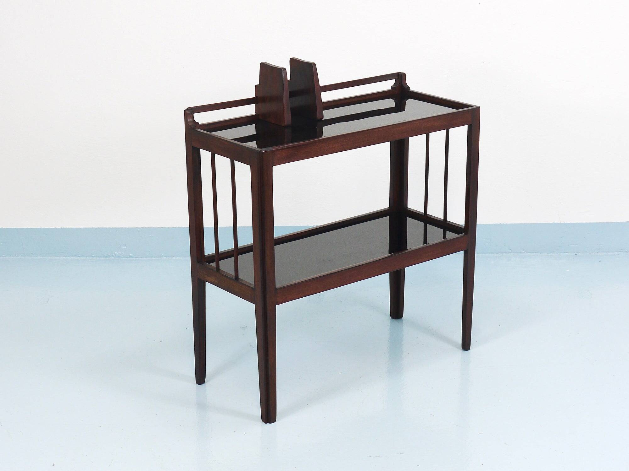 Hagenauer Jirasek unique side table, book shelf, Vienna, 1940s