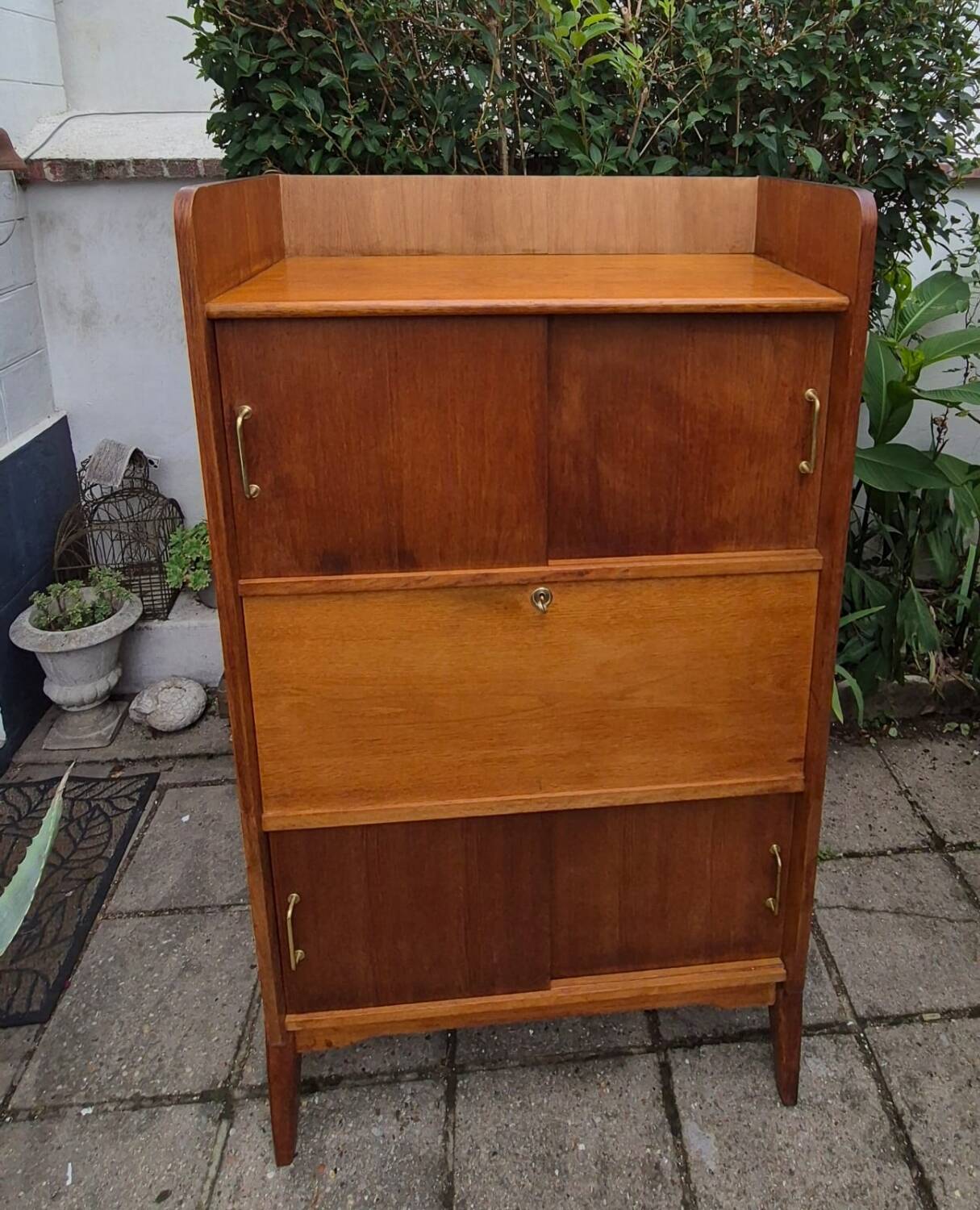 Oak secretary desk, 1960
