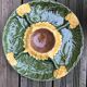 Begging dish and sunflower slip salad bowl