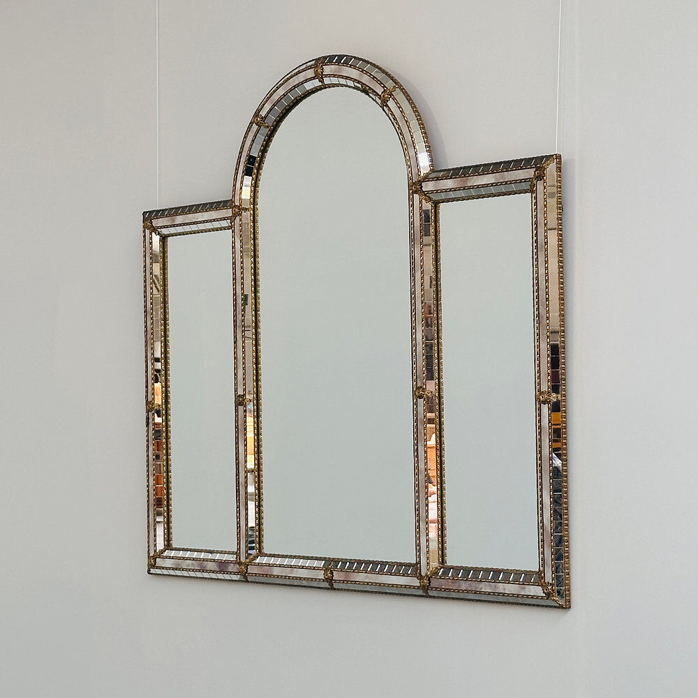 Large decorative Spanish mosaic mirror, 1980s