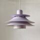 Danish vintage horn lighting metal suspension Horn Lighting