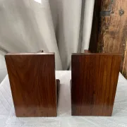 Pair of bookends, solid wood photo frames