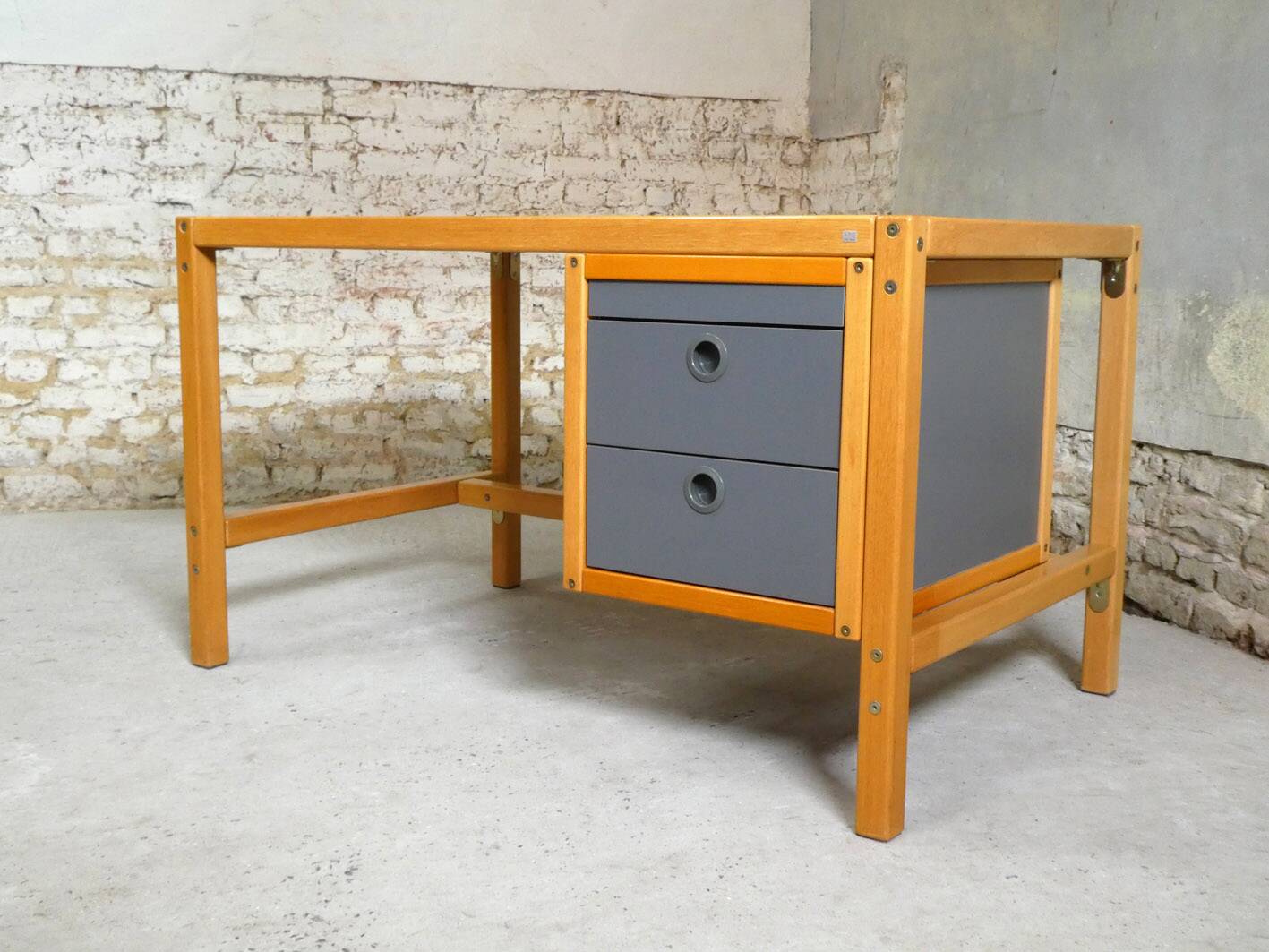 Elm desk, New Forms, 1980