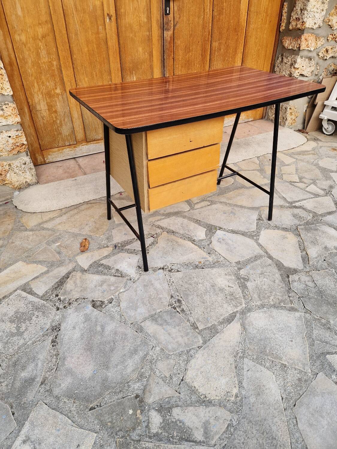 Vintage Formica Modernist Desk