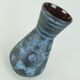 Carstens vase decor ankara blue gray metallic glaze no. 1218-29 1960s