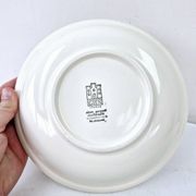 8 vintage hollow plates earthenware Gien model Herbiers table arts France