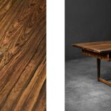 Vintage Mid-Century Modern Danish Rosewood Coffee Table with Shelf, 1960s