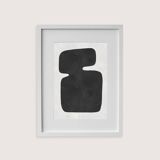 Framed abstract painting