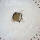 Vintage metal garden table, removable in 3 parts