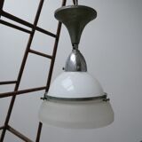 Suspension en verre antique de deux tons