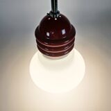 Tronconi - Enrico Tronconi - 'Bulb lamp' -  opaline - chroom - Italie - 1970's