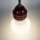'Lampe ampoule' Tronconi Enrico Tronconi opaline chrome Italie années 1970