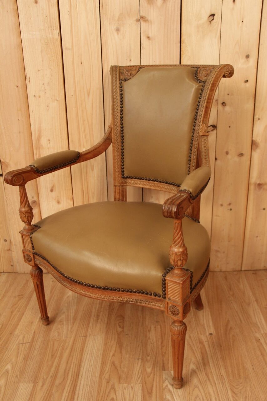 Pair of armchairs Louis XVI Directoire XVIIIth