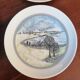 Série de 6 assiettes à dessert en porcelaine - Décors naifs hyvernaux
