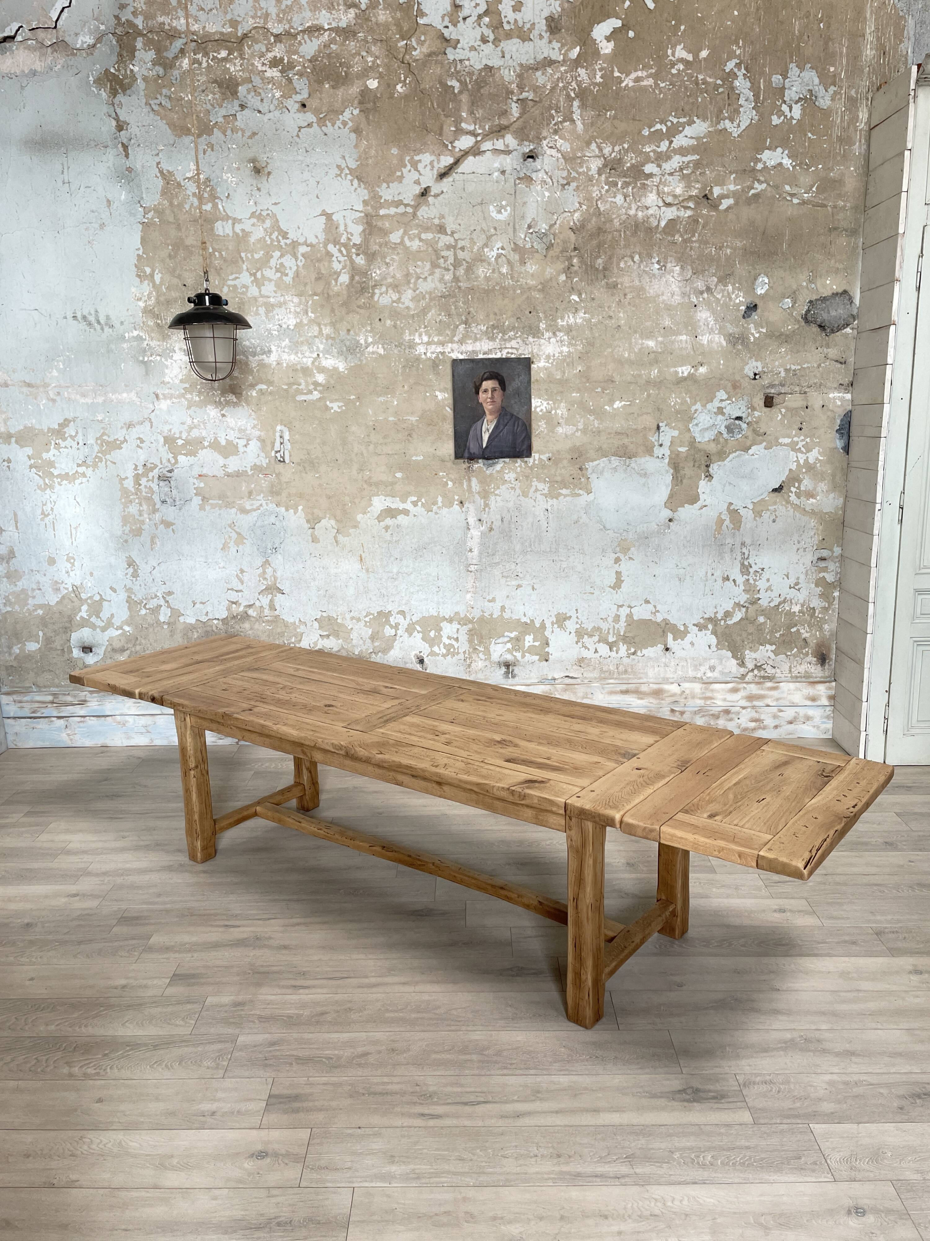 Solid oak farm table