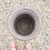 Old Large Stoneware Salt Pot