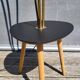 Three-light painter's table lamp in brass from the 1950s.