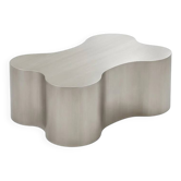 Table basse Silhouette Bone – acier inoxydable brossé