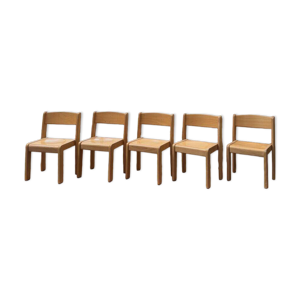 Suite de 5 chaises enfant