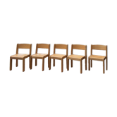 Set of 5 children's chairs from the 1960s.