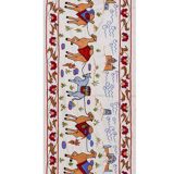 Hand-knotted rug, vintage Turkish rug 51x186 cm