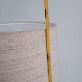Adjustable danish floor lamp by Domus in teak and wool