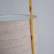Adjustable danish floor lamp by Domus in teak and wool