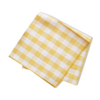 BHV - serviette vichy jaune