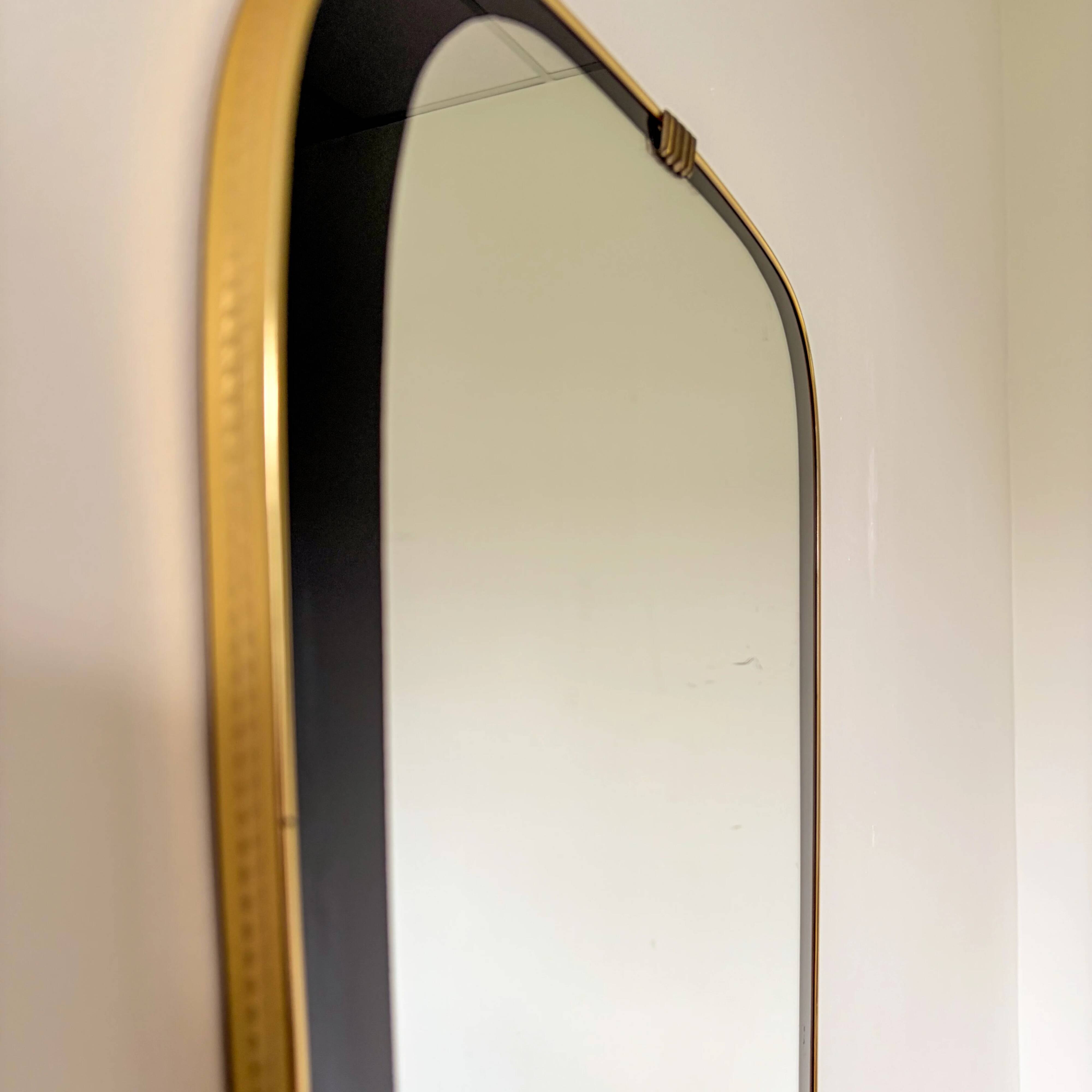 Miroir rétro freeform des années 1950