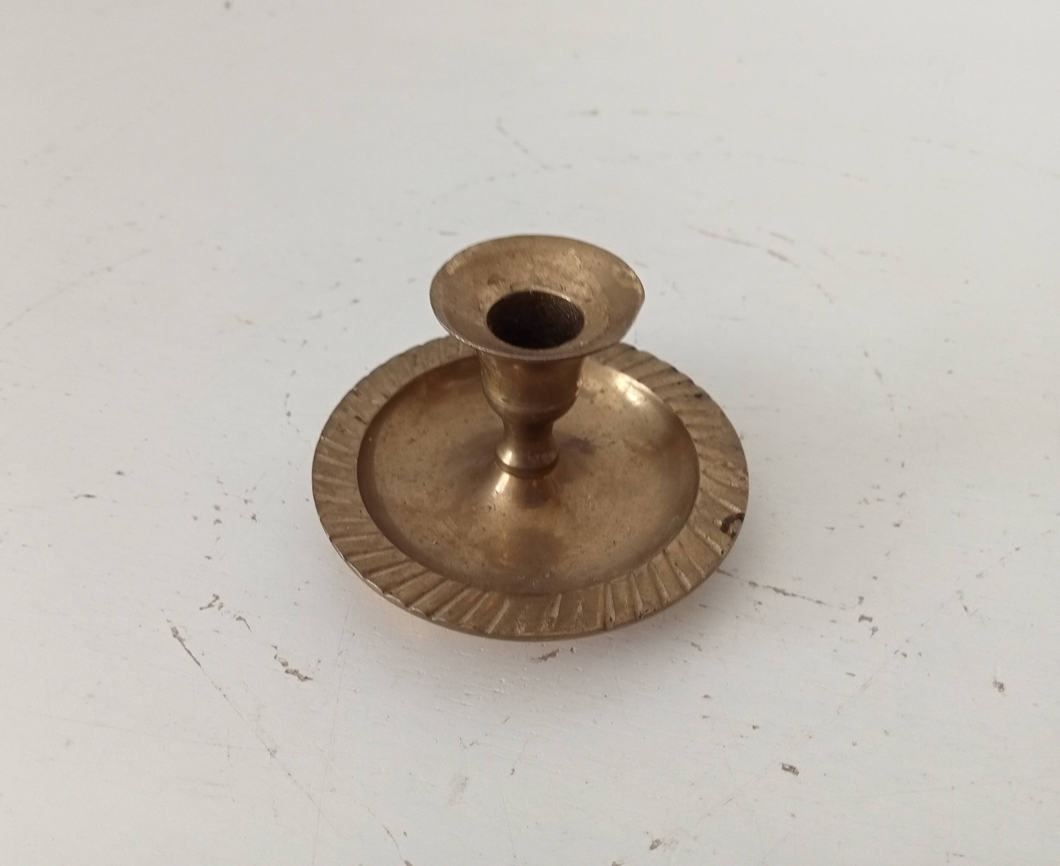Vintage brass candle holder