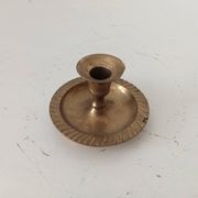 Bougeoir vintage en laiton doré