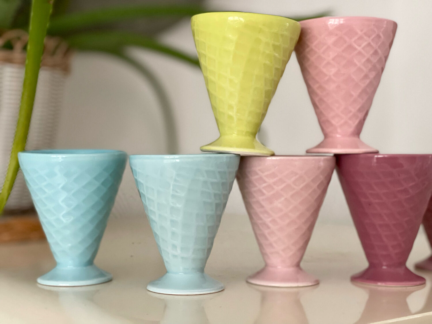 7 ceramic ice cups