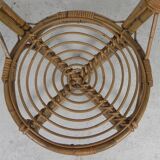 Bamboo chair, dining table chair, 1950s