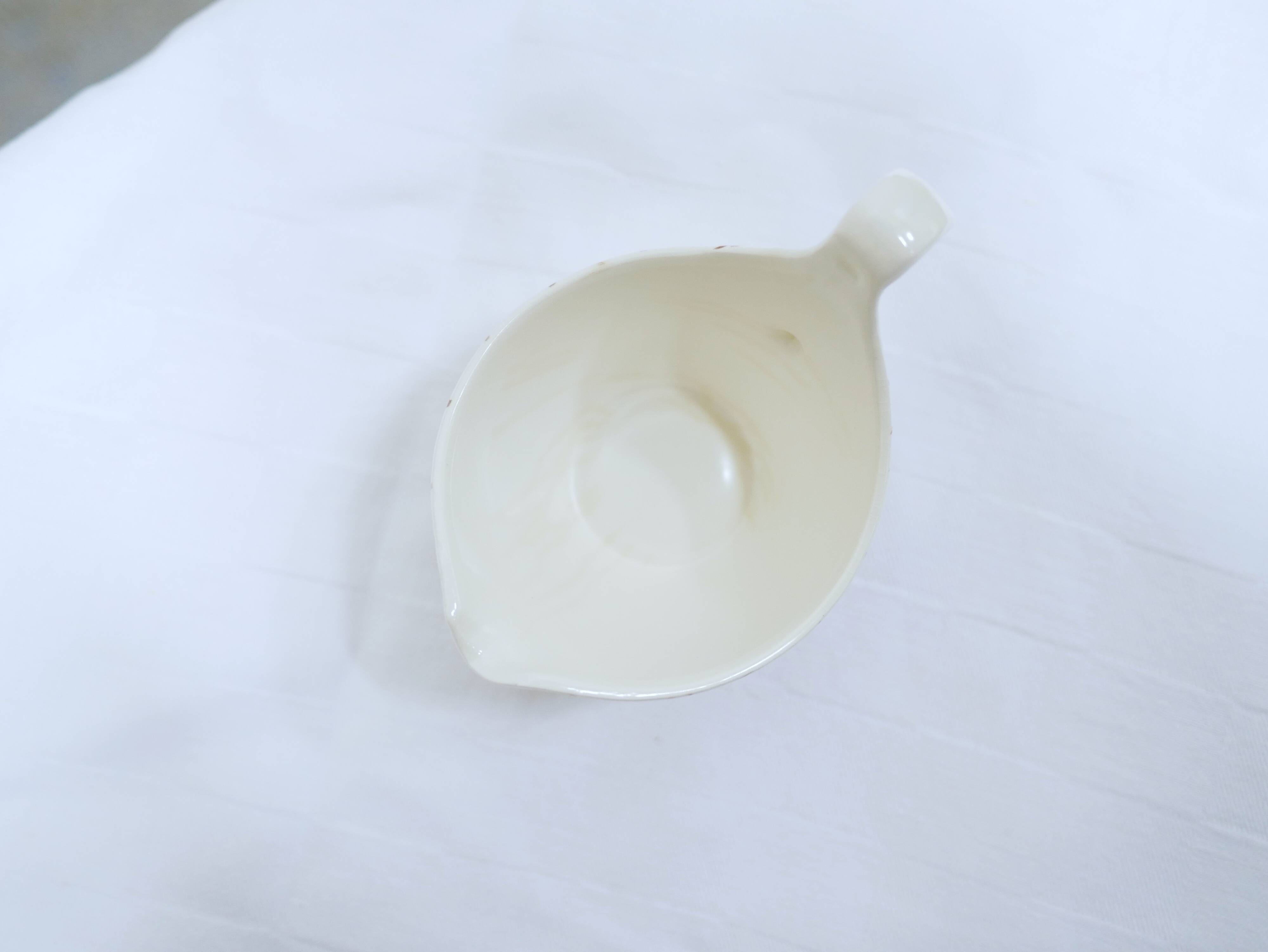 Saucière vintage ceramic pot by the Longchamp manufacture, France