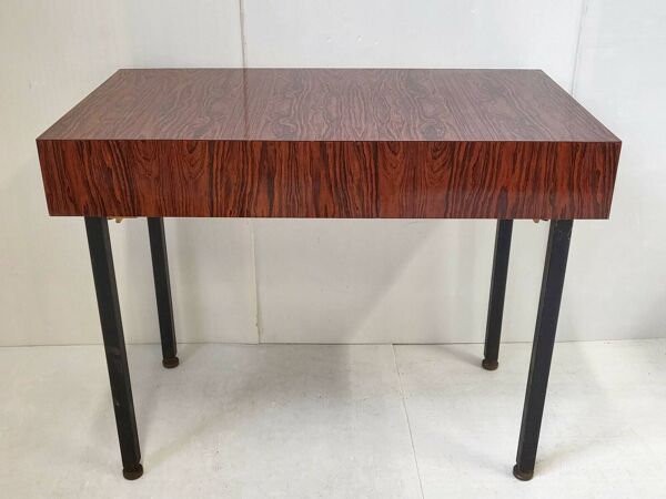 Adorable bureau vintage 1960 en formica & metal 60s 1960s annees 60