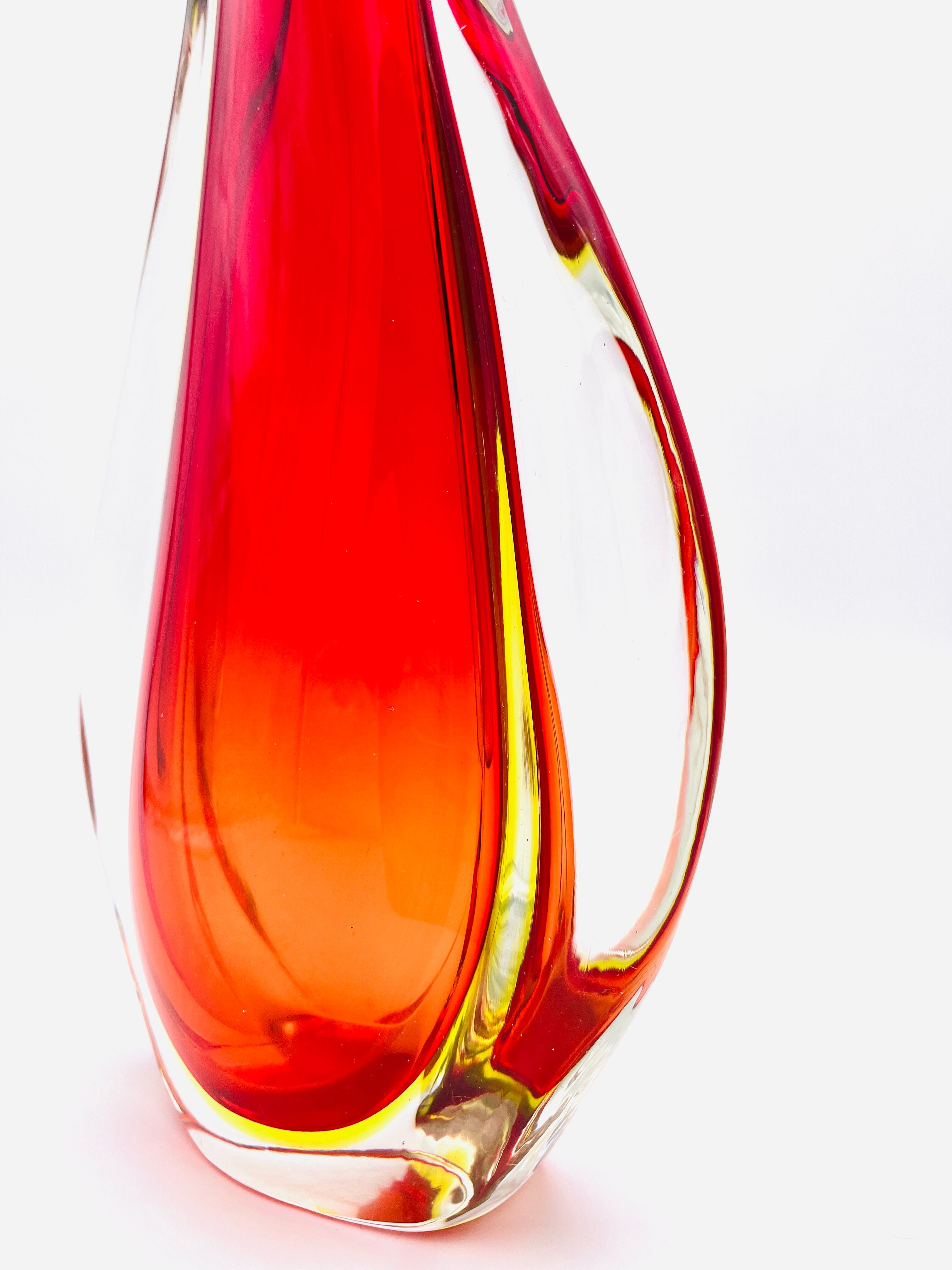 Vase XXL - Ouraline - Murano Sommerso - Flavio Poli - 40cm