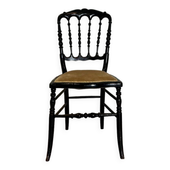Velvet Napoleon chair