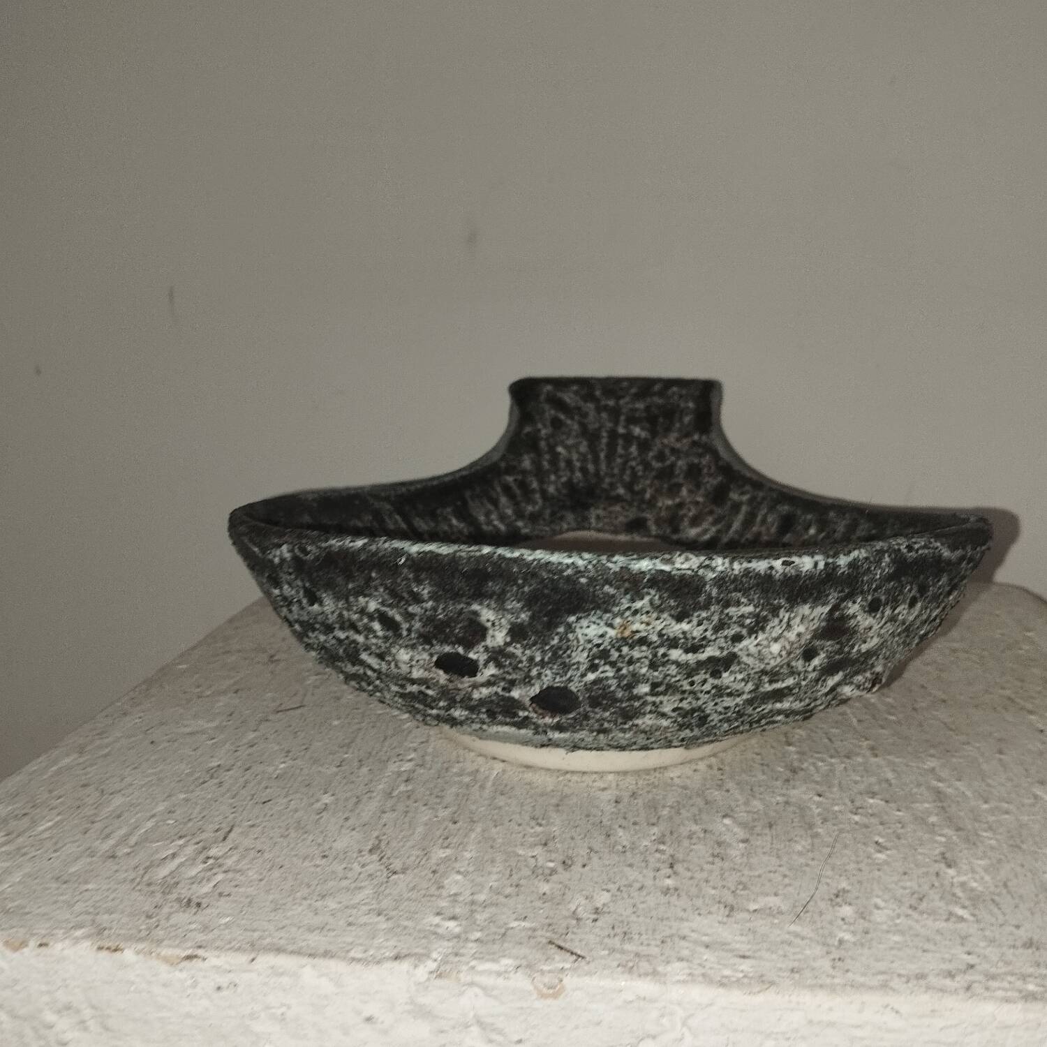 Ceramic fish shell cup 1950s Vallauris