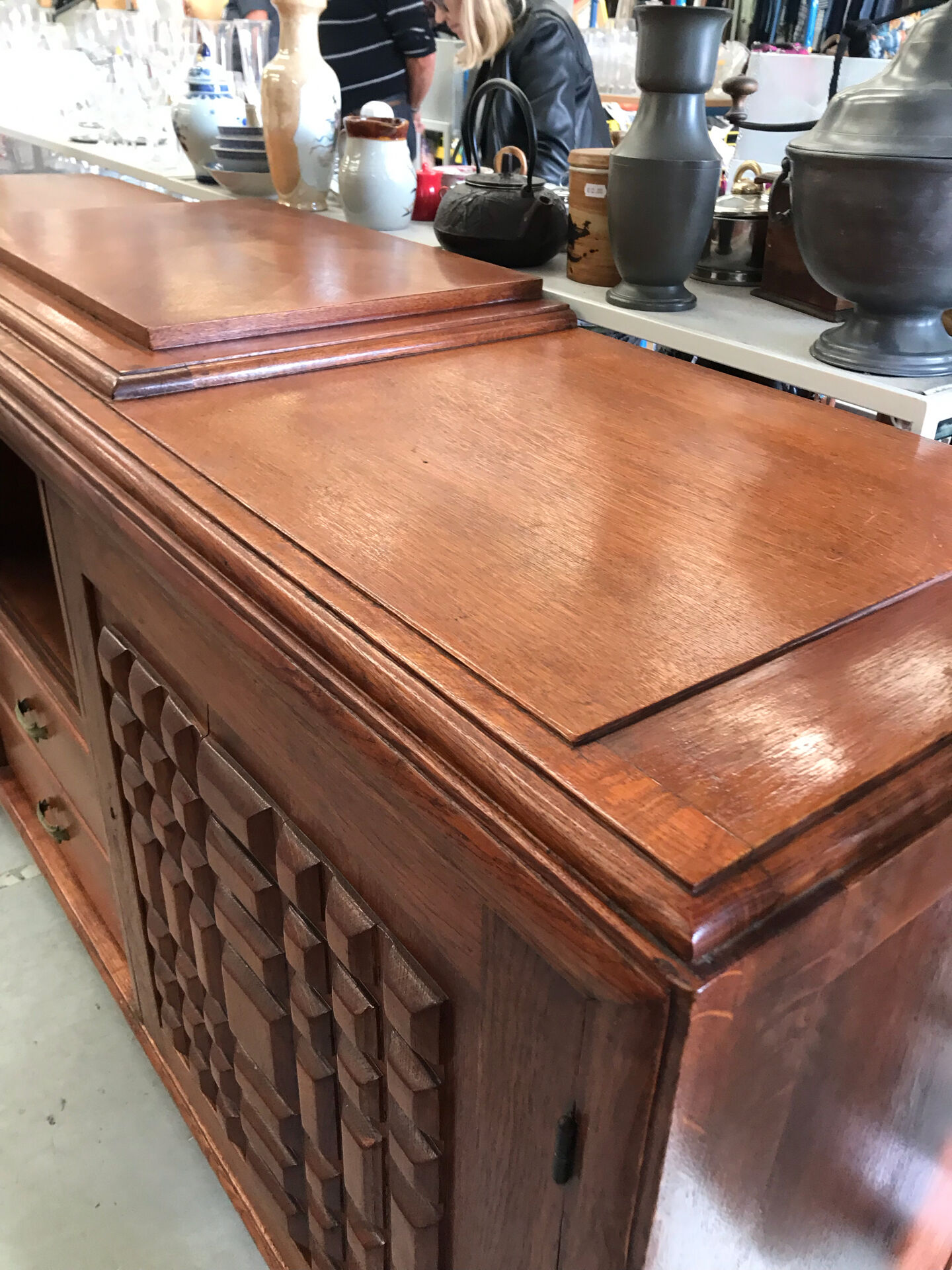 Art Deco provincial oak sideboard