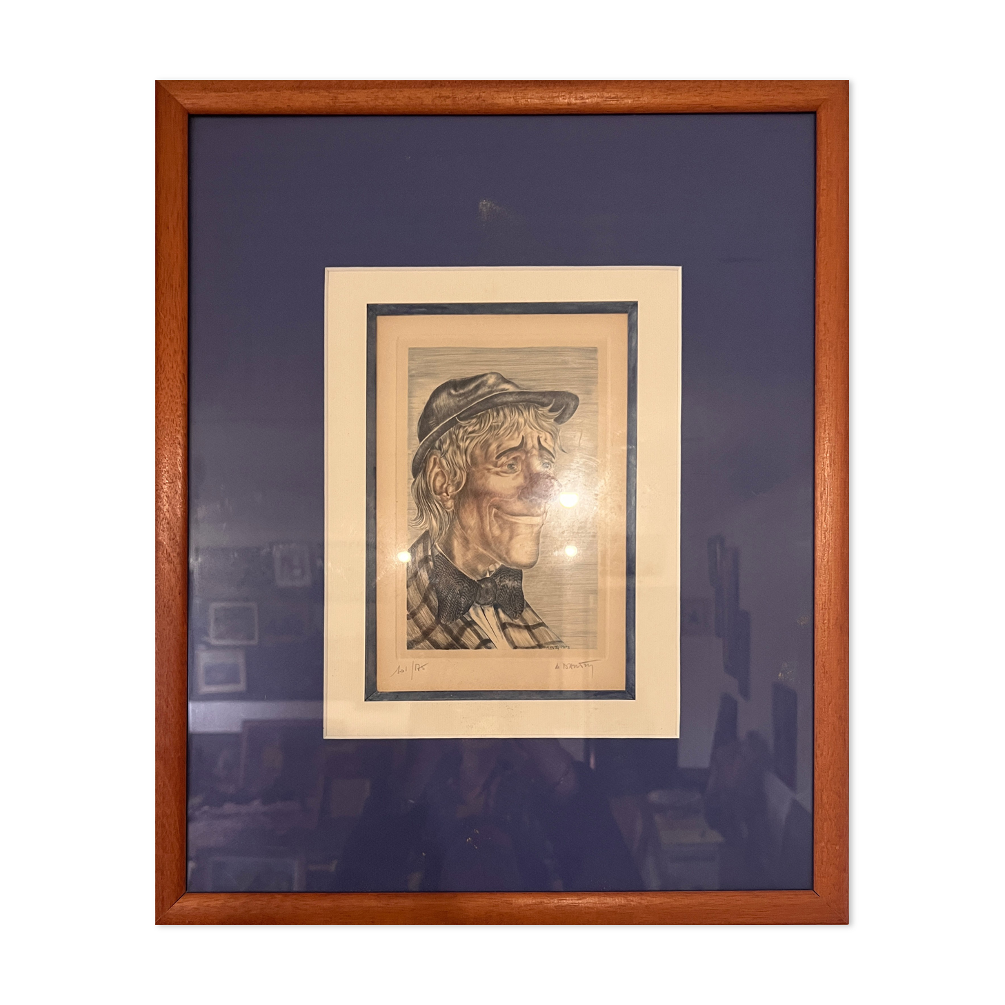 Lithograph of Marc Dautry