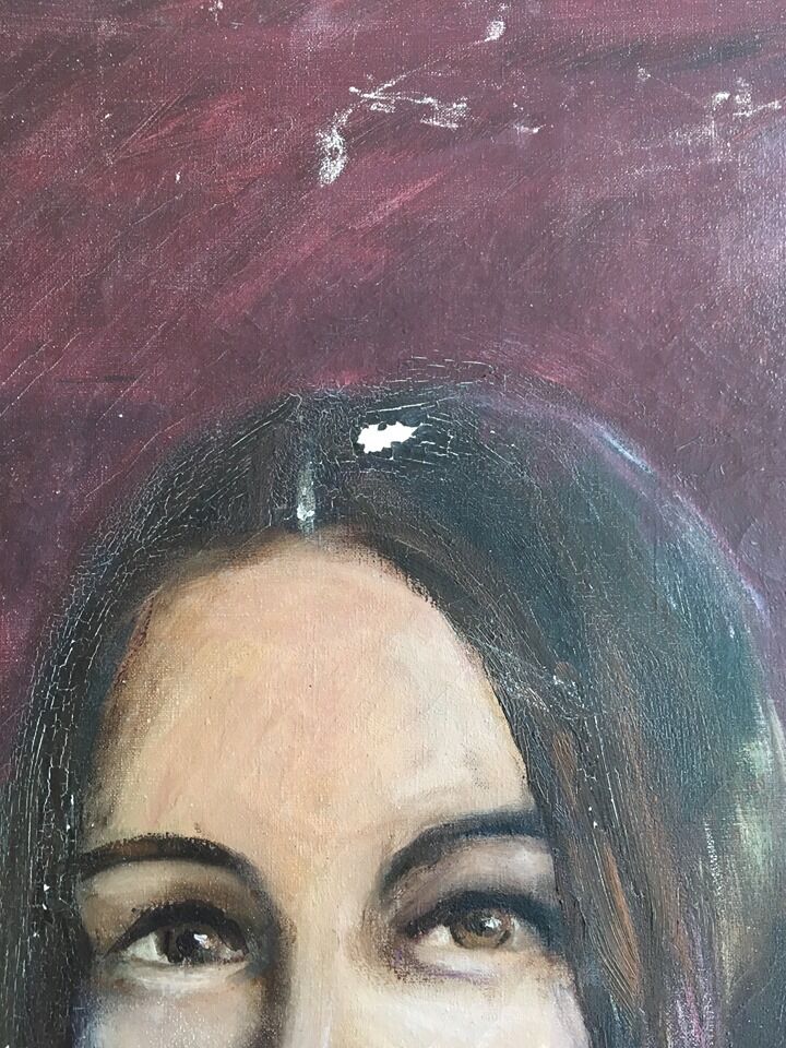 Vintage oil portrait