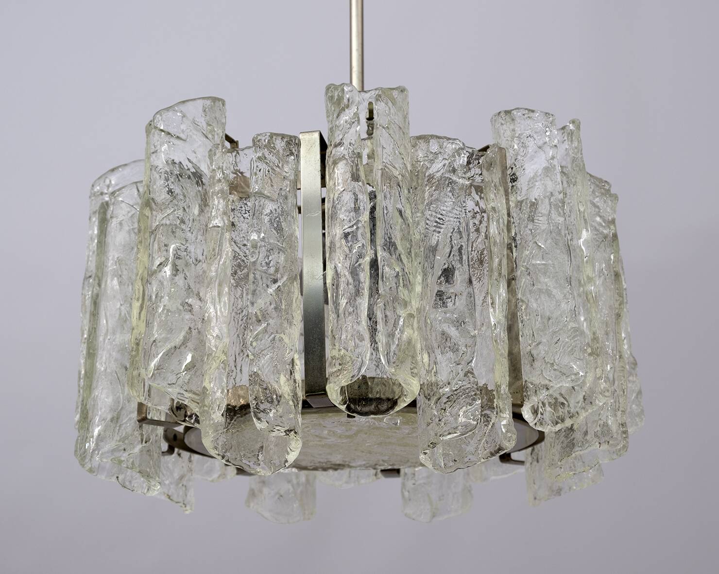 Carlo Nason Postmodern Italian Murano Glass Chandelier for Mazzega, 1970s