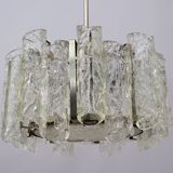 Carlo Nason Postmodern Italian Murano Glass Chandelier for Mazzega, 1970s