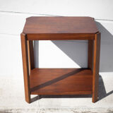 Art deco pedestal table, art deco service, art deco wood furniture, sofa end, interior decoration