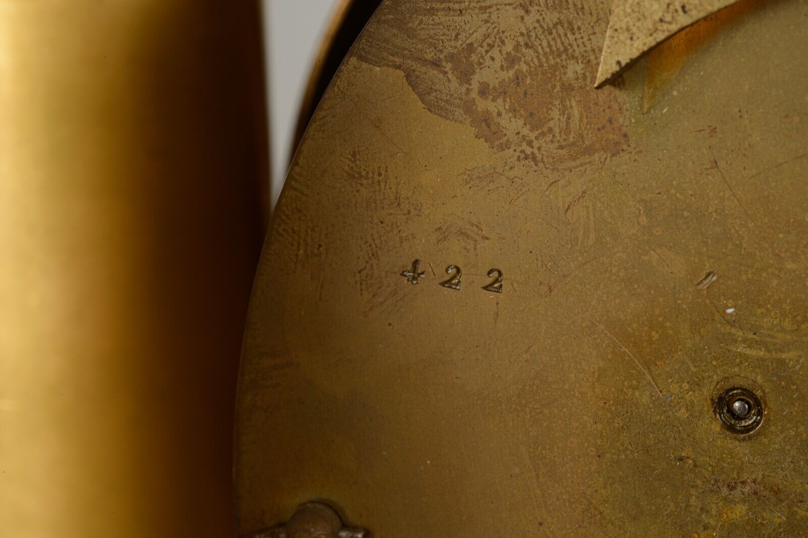 Pendulum portico period restoration bronze dore early nineteenth