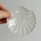 Pair of silver shell bowls